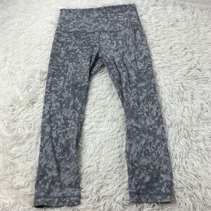 Lululemon Align Crop *21" Summer Shade Ice Grey Multi